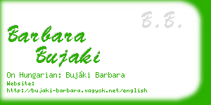 barbara bujaki business card